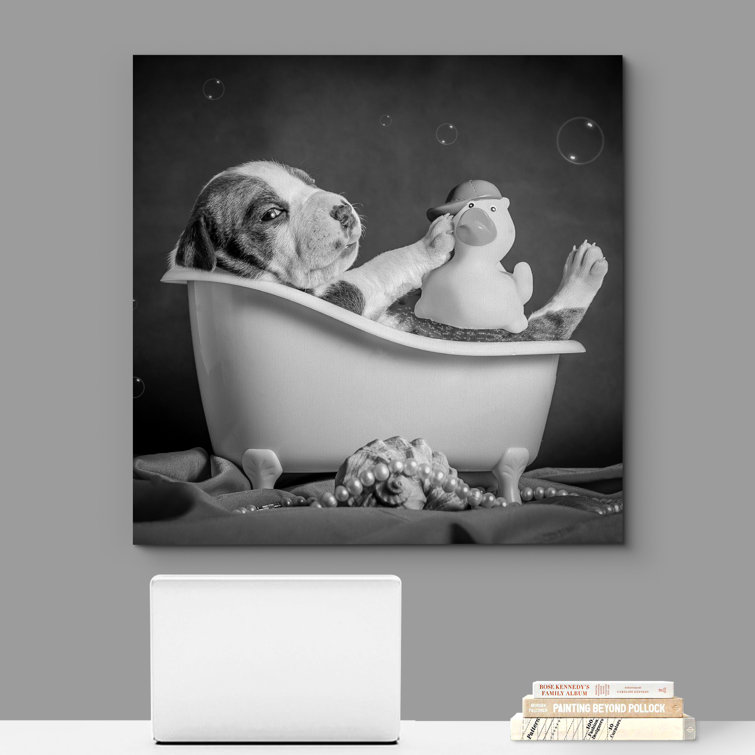 Dog bathroom 2024 wall art